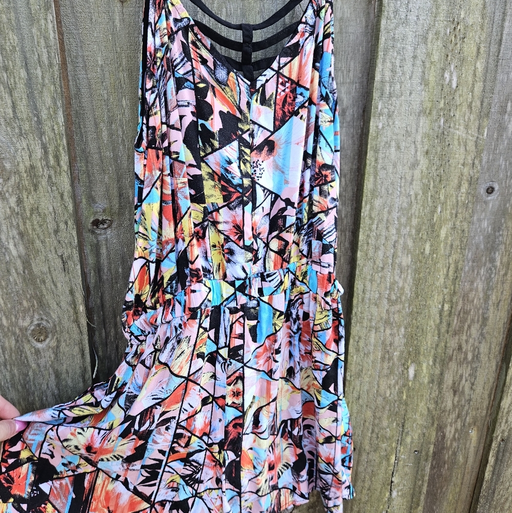 Colorful Shorts Romper